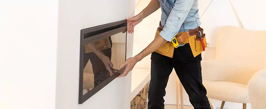 Metal Fireplace Installation in Vienna, Virginia
